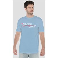 Pontiac Pontiac Racing Rough Hewn T Shirt Light Blue