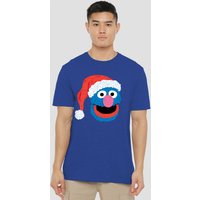 Scribble Christmas Grover T Shirt Royal