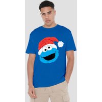 Scribble Christmas Cookie Monster T Shirt Royal
