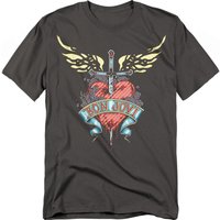 Daggered T Shirt Charcoal