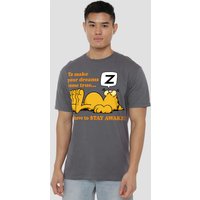 Stay Awake T Shirt Charcoal