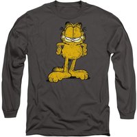 Big Ol Cat Long Sleeve T Shirt Charcoal