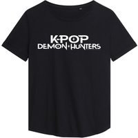 Kpop Demon Hunters White Logo Fashion T Shirt