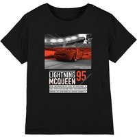 Disney Boy's Cars Lightning Mcqueen Speedway 95 Kids T-Shirt in Black | Size: 9-11 Years