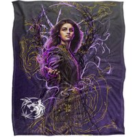 The Witcher Yennefer Airbrush Silky Touch Super Soft Throw Blanket 152 X 127 cm in White