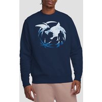 The Witcher - Logo Silhouette Sweatshirt, Navy | Size: 2XL