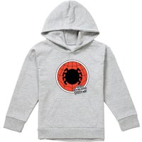 Marvel Friendly Neighborhood Spiderman Badge Youth Kids Pull-Over Hoodie, Athletic Heather in Grey | Size: 5-6 Years