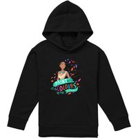 Disney Pocahontas Colours Of The Wind Youth Kids Pull-Over Hoodie, Black | Size: 9-11 Years