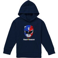 Hasbro Power Rangers Spliced Head Youth Kids Pull-Over Hoodie, Navy | Size: 7-8 Years