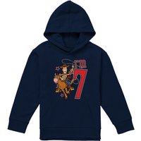 Disney Toy Story Birthday Woody I'M 7 Youth Kids Pull-Over Hoodie, Navy | Size: 12-13 Years