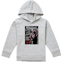 Disney Star Wars Darth Vader Join The Dark Side Poster Youth Kids Pull-Over Hoodie, Athletic Heather in Grey | Size: 5-6 Years