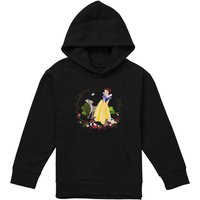 Disney Snow White & Her Forest Friends Youth Kids Pull-Over Hoodie, Black | Size: 5-6 Years
