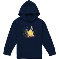 Disney Snow White & Her Forest Friends Youth Kids Pull-Over Hoodie, Navy | Size: 5-6 Years