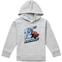 Thor Birthday 12 Pull Over Hoodie Athletic Heather