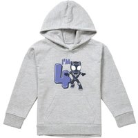 Panther Cute Birthday 4 Pull Over Hoodie Athletic Heather Grey