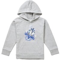 Disney Star Wars Blast Off-R2D2 Youth Kids Pull-Over Hoodie, Athletic Heather in Grey | Size: 5-6 Years