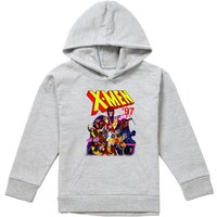 Marvel X-Men 97 Comic Youth Kids Pull-Over Hoodie, Athletic Heather in Grey | Size: 7-8 Years