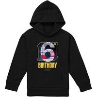 Disney Star Wars Xwing 6Th Birthday Space Youth Kids Pull-Over Hoodie, Black | Size: 7-8 Years