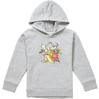 Disney Snow White Greetings From Dopey Youth Kids Pull-Over Hoodie, Athletic Heather in Grey | Size: 5-6 Years