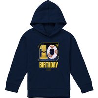 Disney Star Wars C3Po Bb8 10Th Birthday Space Youth Kids Pull-Over Hoodie, Navy | Size: 12-13 Years