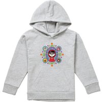 Disney Coco Remember Me With Miguel, Ernesto, Imelda, Dante, Hector Youth Kids Pull-Over Hoodie, Athletic Heather in Grey | Size: 5-6 Years