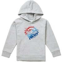 Marvel Captain America Gradient Shield Youth Kids Pull-Over Hoodie, Athletic Heather in Grey | Size: 5-6 Years