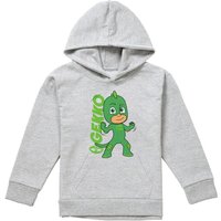 Hasbro PJ Masks Gekko Youth Kids Pull-Over Hoodie, Athletic Heather in Grey | Size: 7-8 Years