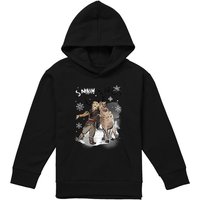 Disney Frozen Sven & Kristoff Snow Bros Youth Kids Pull-Over Hoodie, Black | Size: 7-8 Years