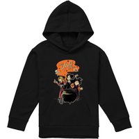 Disney Hocus Pocus Sanderson Sisters Put A Spell On You Youth Kids Pull-Over Hoodie, Black | Size: 9-11 Years