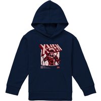Marvel X-Men Cyclops Info Youth Kids Pull-Over Hoodie, Navy | Size: 5-6 Years