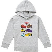 Disney Cars Characters Youth Kids Pull-Over Hoodie, Athletic Heather in Grey | Size: 7-8 Years