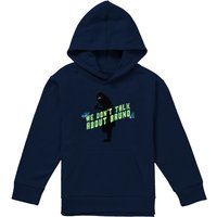 Disney Encanto We Don'T Talk About Bruno With Bruno Silhouette Youth Kids Pull-Over Hoodie, Navy | Size: 12-13 Years