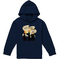 Disney Hocus Pocus Just A Bunch Of Hocus Pocus Sanderson Sisters Youth Kids Pull-Over Hoodie, Navy | Size: 5-6 Years