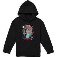 Disney Aladdin Birthday Princess With Jasmine & Abu Youth Kids Pull-Over Hoodie, Black | Size: 7-8 Years