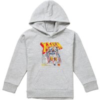 Marvel X-Men Wolverine Info Youth Kids Pull-Over Hoodie, Athletic Heather in Grey | Size: 5-6 Years