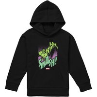 Marvel Hulk Gamma Smash Youth Kids Pull-Over Hoodie, Black | Size: 5-6 Years