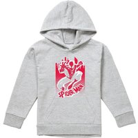 Marvel Nyc Spiderman Youth Kids Pull-Over Hoodie, Athletic Heather in Grey | Size: 5-6 Years