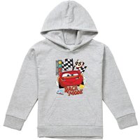 Disney Race Mode 95 Youth Kids Pull-Over Hoodie, Athletic Heather in Grey | Size: 7-8 Years