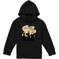 Disney Hocus Pocus Just A Bunch Of Hocus Pocus Sanderson Sisters Youth Kids Pull-Over Hoodie, Black | Size: 9-11 Years