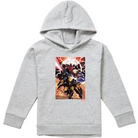 Marvel X-Men Team Attack Youth Kids Pull-Over Hoodie, Athletic Heather in Grey | Size: 9-11 Years