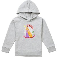 Disney Tangled Birthday Princess With Rapunzel & Pascal Youth Kids Pull-Over Hoodie, Athletic Heather in Grey | Size: 9-11 Years