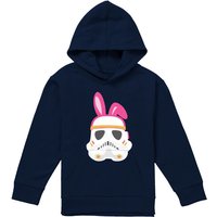 Disney Star Wars Easter Bunny Stormtrooper Youth Kids Pull-Over Hoodie, Navy | Size: 9-11 Years