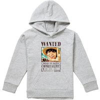 Luffy Wanted Poster Pull Over Hoodie Athletic Heather