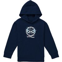 Marvel Glitch Parker Spiderman Youth Kids Pull-Over Hoodie, Navy | Size: 9-11 Years