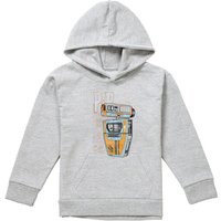 Disney Star Wars The Acolyte Blueprint Pip Droid Youth Kids Pull-Over Hoodie, Athletic Heather in Grey | Size: 9-11 Years