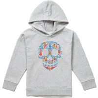 Disney Coco Day Of The Dead Skull With Rivera Family Youth Kids Pull-Over Hoodie, Athletic Heather in Grey | Size: 5-6 Years
