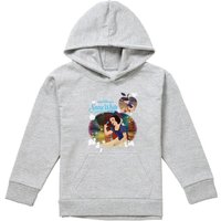 Snow White And The Seven Dwarfs Movie Stills Youth Kids Pull-Over Hoodie, Athletic Heather in Grey | Size: 7-8 Years