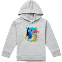 Disney Finding Nemo Dory Nemo Youth Kids Pull-Over Hoodie, Athletic Heather in Grey | Size: 9-11 Years