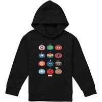 Marvel Hero Pumpkins Youth Kids Pull-Over Hoodie, Black | Size: 12-13 Years