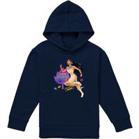 Disney Pocahontas Natural Explorer Youth Kids Pull-Over Hoodie, Navy | Size: 9-11 Years